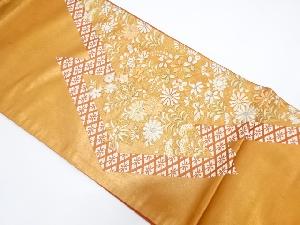 草花模様刺繍袋帯